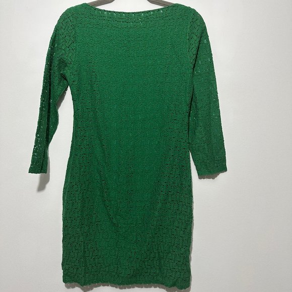 Banana Republic Ladies Dress Bodycon Green Size US 2 Cotton Blend Short UK Size - Picture 6 of 6